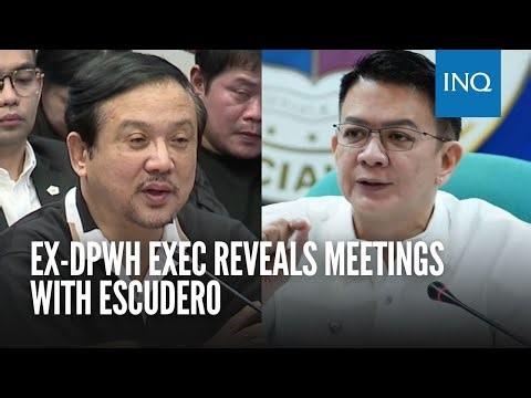 Ex-DPWH exec reveals meetings with Escudero