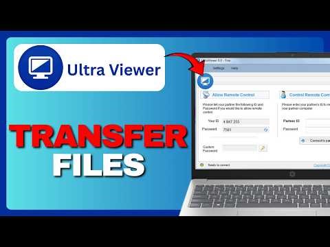 How to Transfer Files With UltraViewer - Step-by-Step Guide 2026!