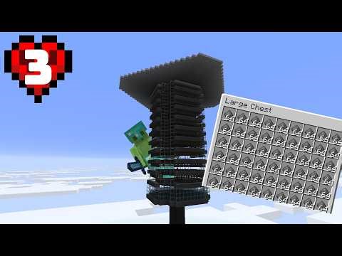 I Built the BIGGEST Gunpowder Farm in Hardcore Minecraft
