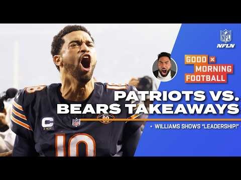 Manti Te'o says Caleb Williams showed 'leadership' in the Bears' win over the Patriots | GMFB