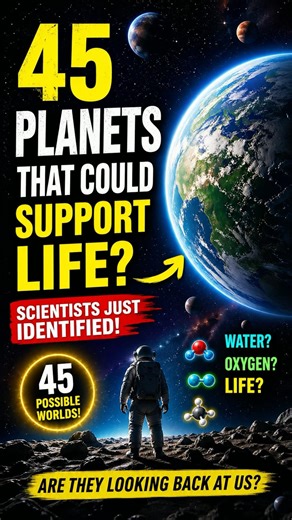 Scientists Found 45 Planets That Could Support Life 😱🌍
