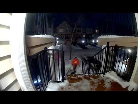 Woman Slips and Falls on Porch Steps - 1791619