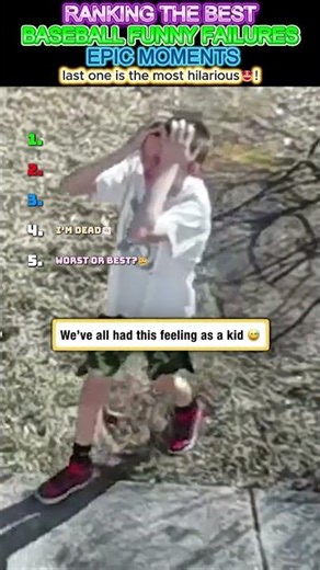 ranking the best funny baseball failures epic moments #shorts #viralshorts