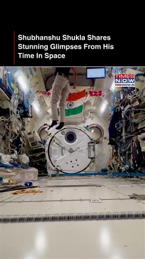 Shubhanshu Shukla Shares ISS Video, Showing Why Objects Float While Falling In Space