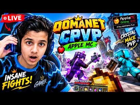 🔴 LIVE: Minecraft CPvP on Apple MC! 😱 INSANE Crystal & Mace PvP Battles!#shorts #shortsfeed