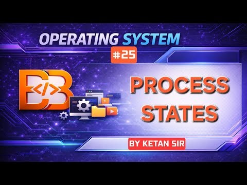 Process States in Operating System | Process Lifecycle | OS Lecture 25