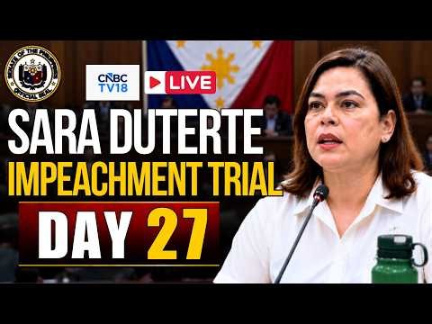 🔴Philippines Senate LIVE: Impeachment Trial of VP Sara Duterte - DAY 27 (Sept 17th 2026) | N18G