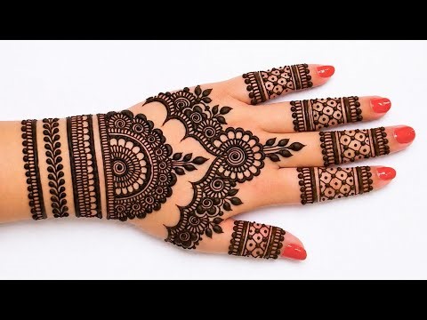 Very simple easy bridal mehndi designs | back hand mehandi design | mehandi ka design | mehndidesign