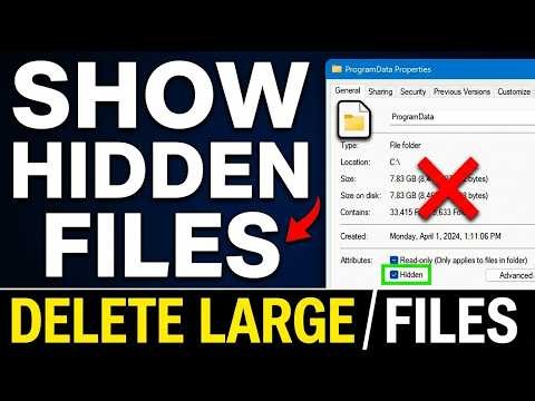 How To Find Large Hidden Files On Windows 11 (Fast & Easy)