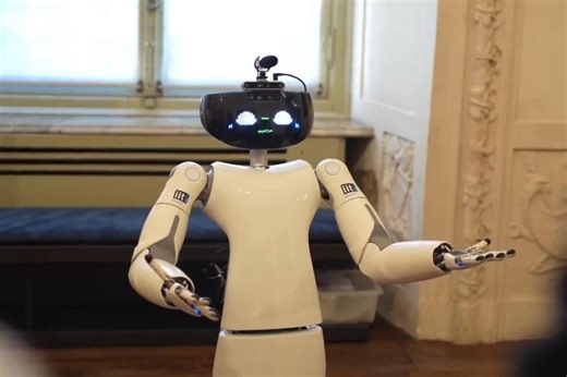 Robot guides art tours in Turin museum