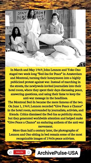 John Lennon & Yoko Ono’s Bed-In for Peace: The Protest That Made History