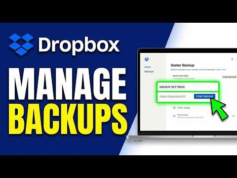How to Manage Dropbox Backups 2026 (Quick Guide)