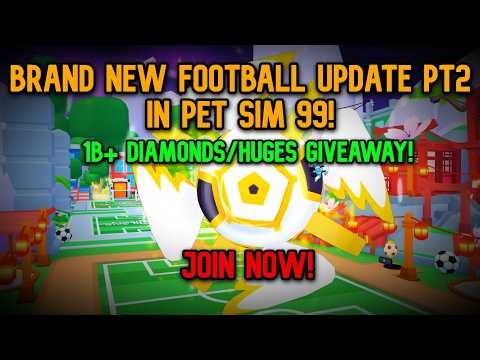 🚨 NEW Football Update PT. 2 LIVE! FREE Huges, Titanics & 1B Gems!