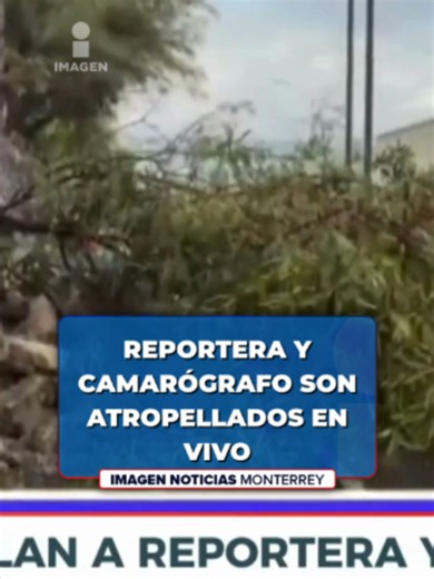 Atropellan en vivo a reportera y camarógrafo en #Monterrey Noticiero con #ClaudiaOvalle en #ImagenTVMTY #NoticiasDigital