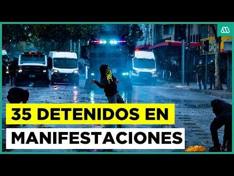 Contraste en manifestaciones: Masiva movilización de la CUT se desarrolló sin incidentes