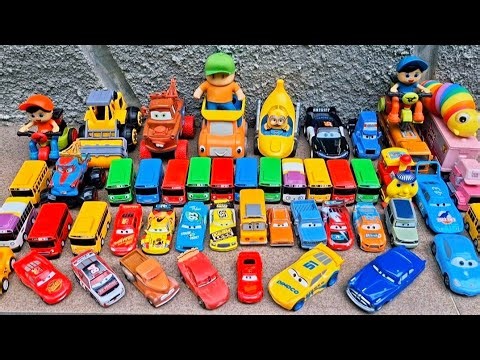 Super Satisfying Car Launch: Pushing Toy Cars from Tamiya Track to Grass