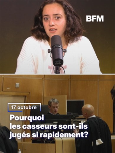Violences du 17 octobre: pourquoi les casseurs sont-ils jugés si rapidement? #24octobre #17octobre #justice #casseur