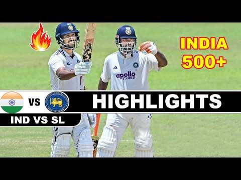 India vs Sri Lanka 2nd Test Day 2 Highlights | IND vs SL | India Tour of Sri Lanka 2026