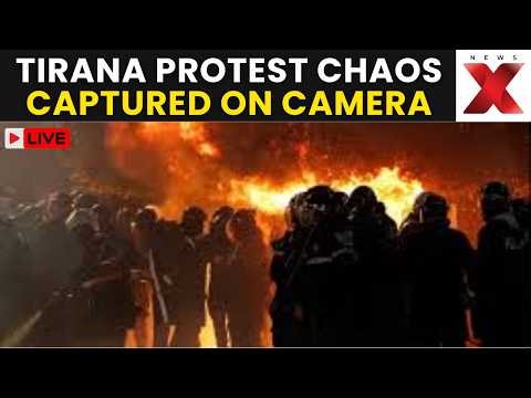 Albania Protest LIVE: Petrol Bombs, Water Cannons Rock Tirana Protest Amid Corruption Probe | LIVE