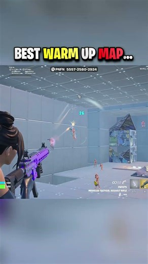 BEST warm up map in Fortnite 😈 #fortnite #fortniteclips