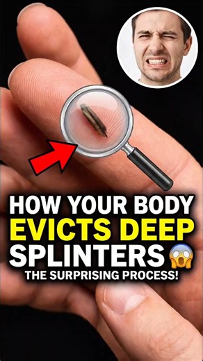 How Your Body Evicts Deep Splinters 😨 #amazingfacts #science #epic