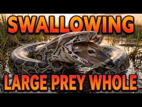 Can Burmese Pythons Really Swallow Deer, Alligators, and Goats Whole? 🐍