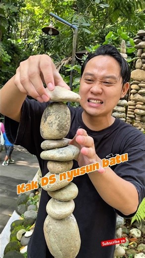 Kak DS nyusun batu #davidsunairi #minivlog #anakdesa #comedy