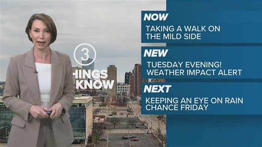 Cleveland area forecast: Weather Impact Alert late Tuesday and early Wednesday for strong storms