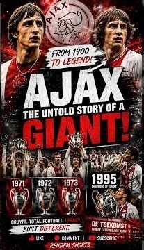 FROM NOTHING TO EUROPEAN GLORY! 🔴⚪ The Untold Story of Ajax