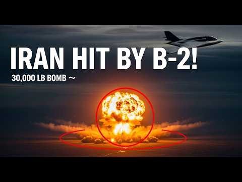 B-2 Spirit Strikes Iran: 30,000 lb Bunker Buster Bombs Hit Underground Base | Full Documentary