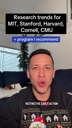 Research program that keeps appearing in the research trends at MIT, Harvard, and Stanford admitted students for class of 2030 . . . #junioryear #highschool #collegeapps #collegeadmissions #fyp