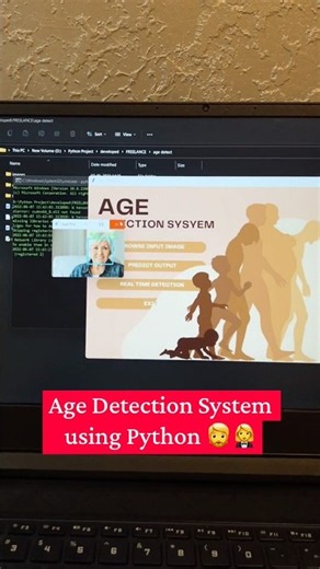 Age Detection System using Machie Learning 🧔🤵‍♀️ #python #engineering # #coding