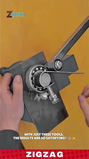 Handmade Metal Bending Tool for Precision Steel Shaping with Mechanical Bearing