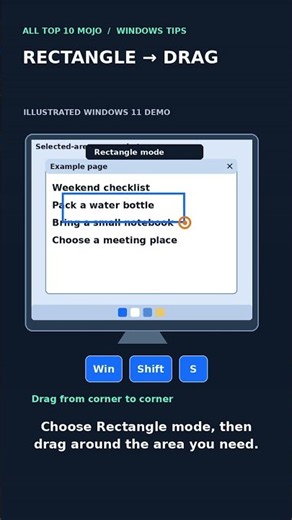 Screenshot just the part you need on Windows #Shorts