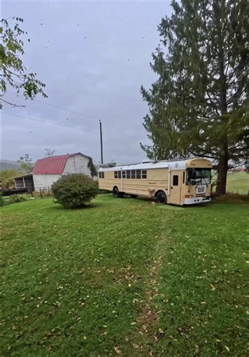 Rainy Fall School Bus Ride Home: Cozy Autumn Vibes