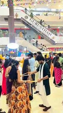 🔥 #Nellore MGB Mall Dandiya Dance 💃 | Dasara Special 🎉 Full Crowd 🔥 Full Josh 💥#explore #vairal