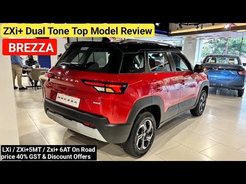 All New Maruti Suzuki Brezza ZXi+ Dual Tone Top Model Review | On Road hai Discount Offers Feature