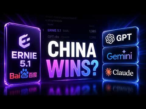China's #1 AI Model is INSANE — ERNIE 5.1 Tested (6% Training Cost!)