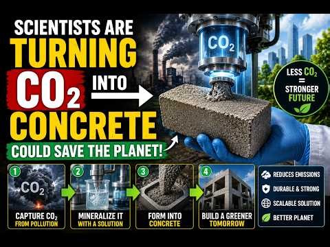 Scientists are Turning CO2 Into Concrete Could Save the Planet
