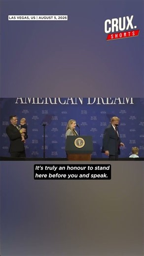 US President Trump saves toddler from wandering off stage in Las Vegas
