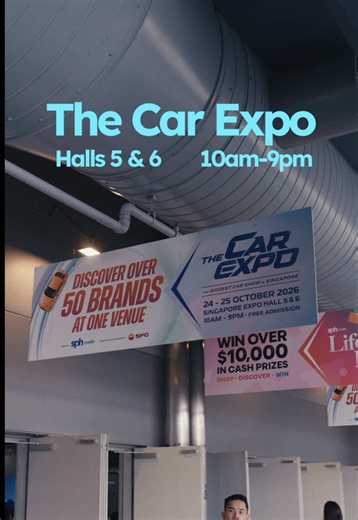 Looking to upgrade your ride? Well head on down to The Car Expo this weekend to check out all these brand new cars from all of your favourite brands! 📍The Car Expo (Singapore Expo) Halls 5 & 6 10am-9pm