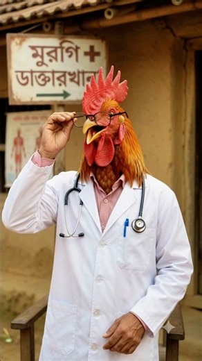 😂🐔 মুরগির! 🤣 ডিম দিতে না পেরে মোরগের বিপদ! | পার্ট ৬ #viral #trending #shorts #foryou #comedy