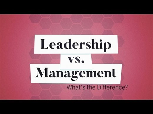 Leadership vs. Management: What s the Difference? | Business: Explained | Harvard Business School