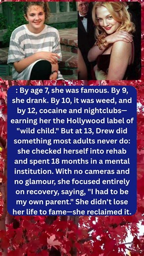 From Child Star to Survivor Drew Barrymore's Story❤️❤️
