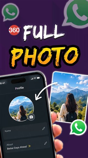 No More Cropping! Set Your Full Photo as WhatsApp DP #whatsapp #whatsappprofile #whatsapptips #howto
