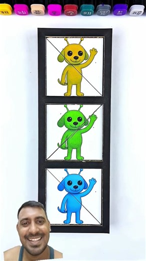 Gog The Green Alien Dog Cardboard Colourful Puzzle Box #gogthealiendog #shortsfeed