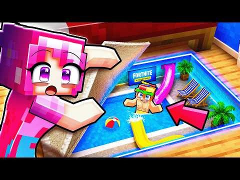 I Built a SECRET Pool To Hide from My Crush!