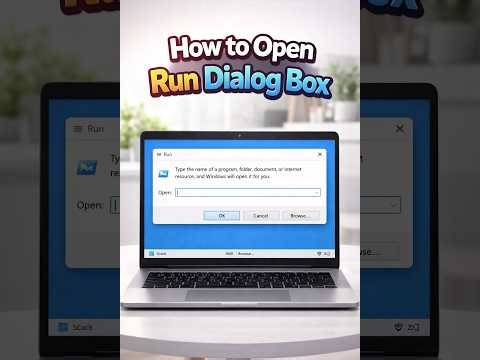 How to Open Run Dialog Box