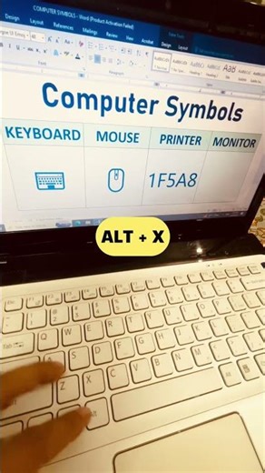 Insert Computer Symbols in MS Word 💻 | Keyboard, Mouse, Monitor & Printer (Easy Trick!) #wordtips