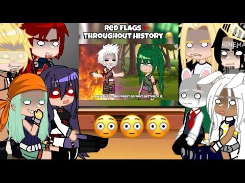 Pro Heroes and Class 1A react to Red Flags Throughout History 🚩🚩🚩 || mha/bnha || Gacha Club/Life ||